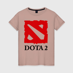 Женская футболка хлопок Logo Dota 2