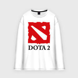 Женский лонгслив oversize хлопок Logo Dota 2