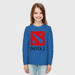 Детский лонгслив хлопок Logo Dota 2 - фото 2