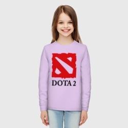 Детский лонгслив хлопок Logo Dota 2 - фото 2