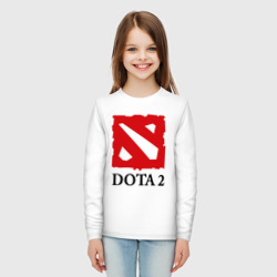 Детский лонгслив хлопок Logo Dota 2 - фото 2