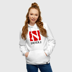 Женская толстовка хлопок Logo Dota 2 - фото 2