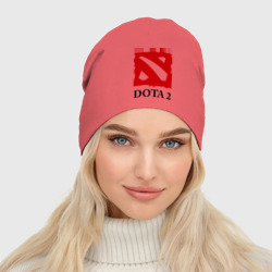 Женская шапка демисезонная Logo Dota 2 - фото 2