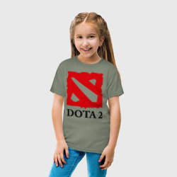 Детская футболка хлопок Logo Dota 2 - фото 2