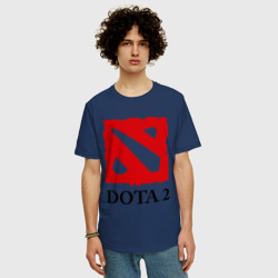 Мужская футболка хлопок Oversize Logo Dota 2 - фото 2