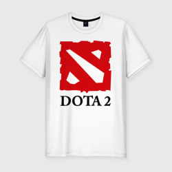 Мужская футболка хлопок Slim Logo Dota 2