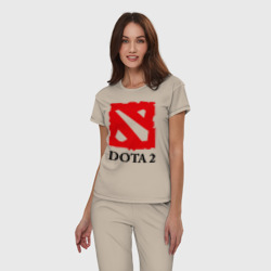 Женская пижама хлопок Logo Dota 2 - фото 2