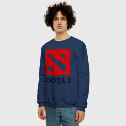 Мужской свитшот хлопок Logo Dota 2 - фото 2