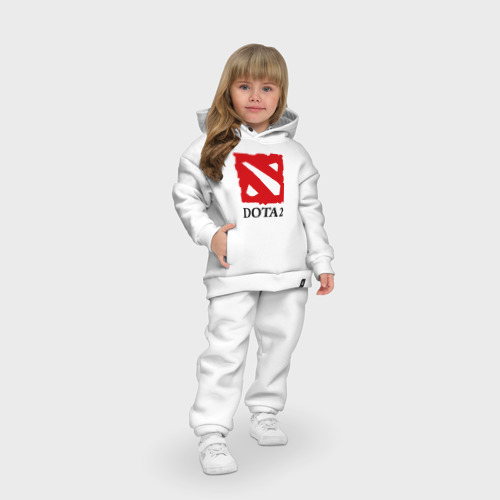 Детский костюм хлопок Oversize Logo Dota 2, цвет белый - фото 7