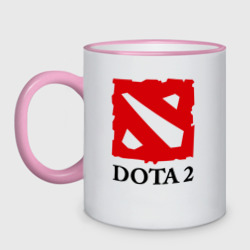 Кружка двухцветная Logo Dota 2