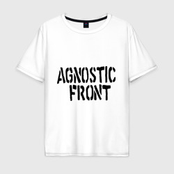 Мужская футболка хлопок Oversize Agnostic front