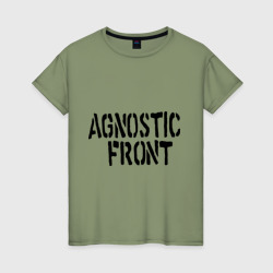 Женская футболка хлопок Agnostic front