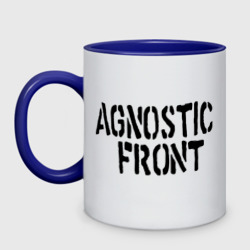 Кружка двухцветная Agnostic front