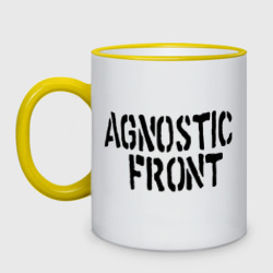 Кружка двухцветная Agnostic front