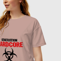 Женская футболка хлопок Oversize Generation Hardcore - фото 2