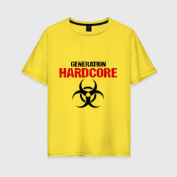 Женская футболка хлопок Oversize Generation Hardcore