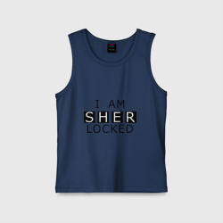 Детская майка хлопок I am sherlocked