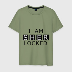 Мужская футболка хлопок I am sherlocked