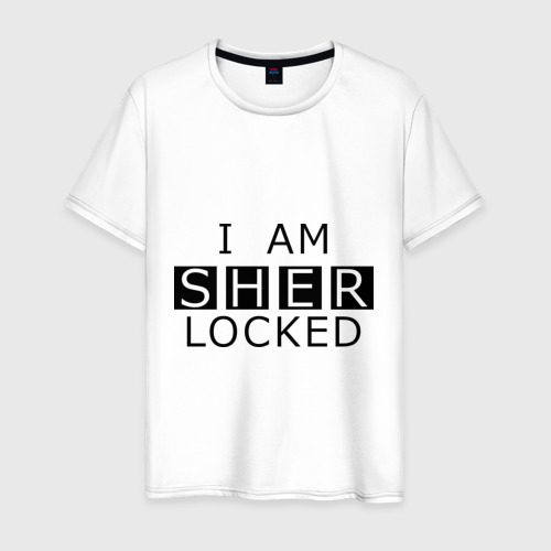 Мужская футболка хлопок I am sherlocked