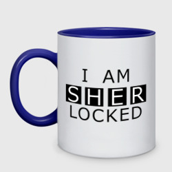 Кружка двухцветная I am sherlocked