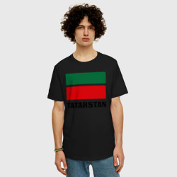 Мужская футболка хлопок Oversize Флаг Татарстана - фото 2