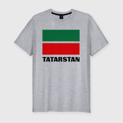 Мужская футболка хлопок Slim Флаг Татарстана
