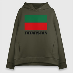 Женское худи Oversize хлопок Флаг Татарстана