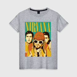 Женская футболка хлопок Nirvana3