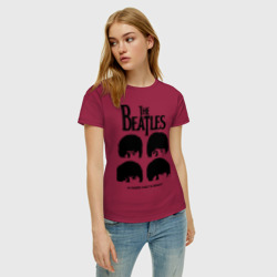 Женская футболка хлопок The Beatles - A Hard Day\'s Night - фото 2