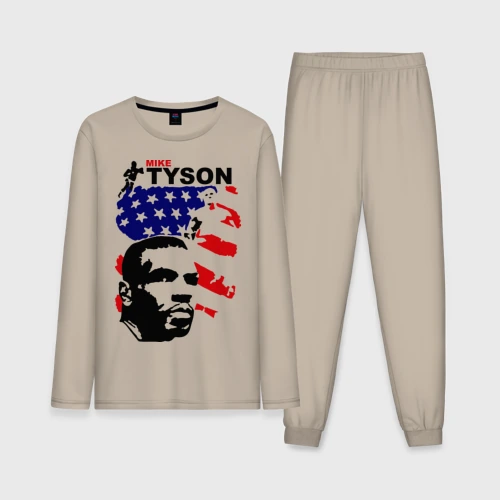 Мужская пижама с лонгсливом хлопок Боксер Mike Tyson