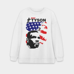 Женский свитшот oversize без начеса хлопок Боксер Mike Tyson
