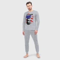 Мужская пижама с лонгсливом хлопок Боксер Mike Tyson - фото 2