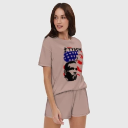 Женская пижама с шортиками хлопок Боксер Mike Tyson - фото 2
