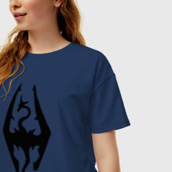 Женская футболка хлопок Oversize The Elder Scrolls V: Skyrim - фото 2