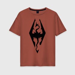 Женская футболка хлопок Oversize The Elder Scrolls V: Skyrim