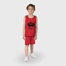 Детская пижама с шортами хлопок Царь парные - фото 2