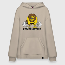 Худи SuperOversize хлопок Лев Powerlifting