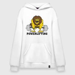 Худи SuperOversize хлопок Лев Powerlifting