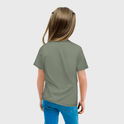 Детская футболка хлопок Лев Powerlifting, цвет авокадо - фото 6