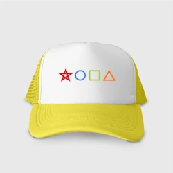 Кепка тракер с сеткой Жопа геометрическая