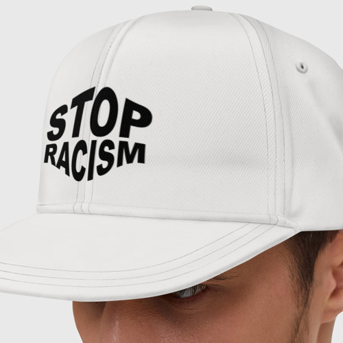Кепка снепбек с прямым козырьком Stop racism