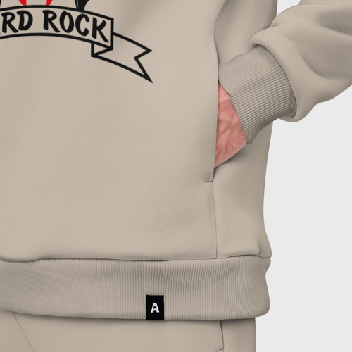 Мужской костюм oversize хлопок Hard rock, цвет миндальный - фото 6