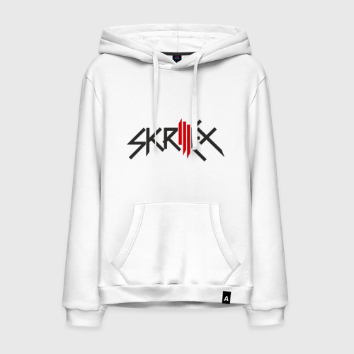 Мужская толстовка хлопок Skrillex, цвет белый