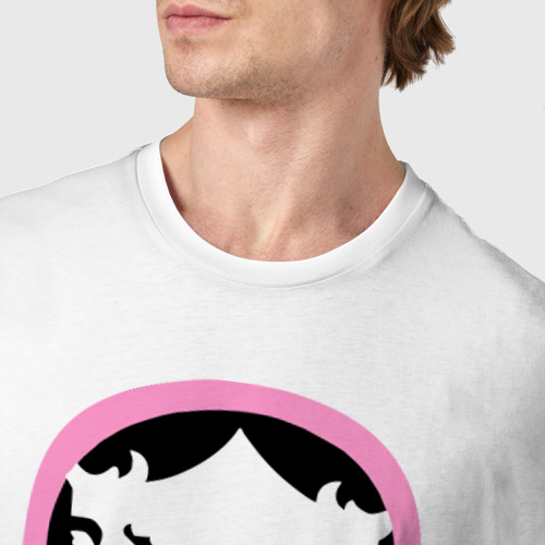 Мужская футболка хлопок Матрешка, цвет белый - фото 6