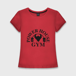 Женская футболка хлопок Slim Power House Gym