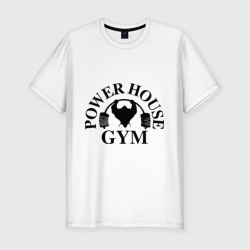 Мужская футболка хлопок Slim Power House Gym