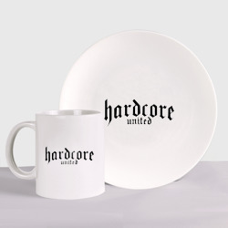 Набор: тарелка + кружка Hardcor united