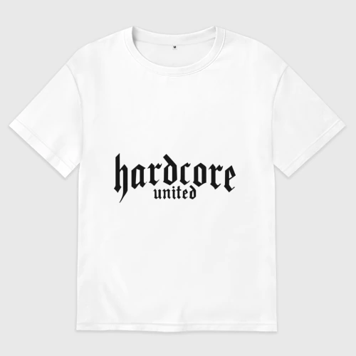 Мужская футболка хлопок Oversize Hardcor united