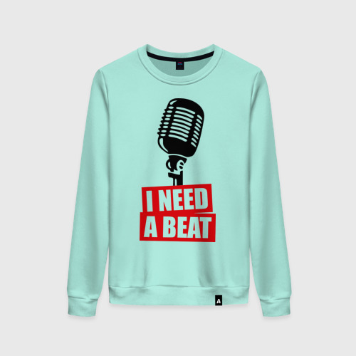 Женский свитшот хлопок I Need A Beat Фото 01 Женский свитшот хлопок I Need A Beat Фото 01
