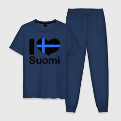 Мужская пижама хлопок Love Suomi